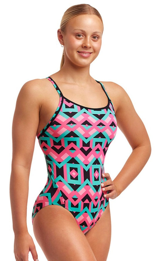 Diamond Back One Piece- Square Stare