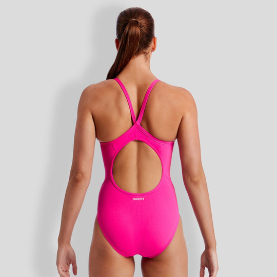 Diamond Back One Piece-Still Pink Solid