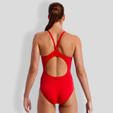 Diamond Back One Piece-Still Red Solid