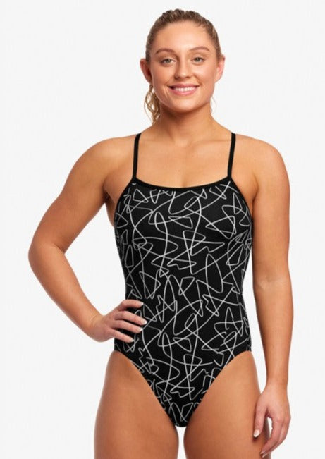 Single Strap One Piece- Texta Mess