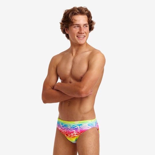 Boy's Classic Briefs- Lake Acid