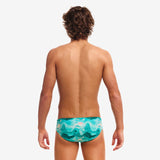 Men's Classic Briefs- Teal Wave