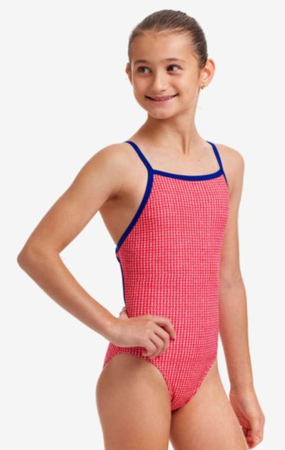 Girl's Tie Me Tight One Piece - Blood Hound
