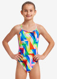 Girl's Single Strap One Piece- Hazy Daze