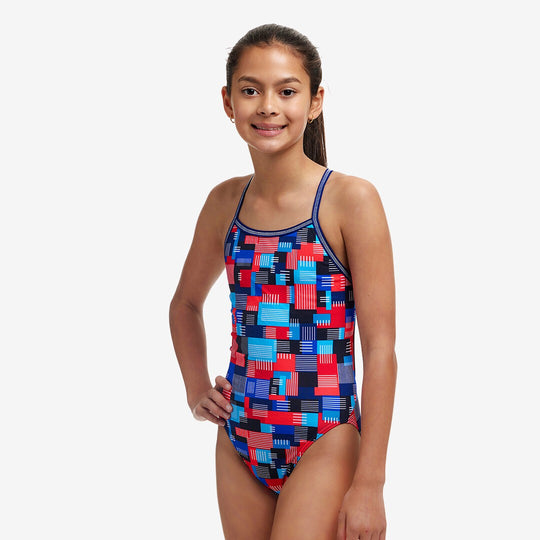 Girl's Single Strap One Piece- Motherboard