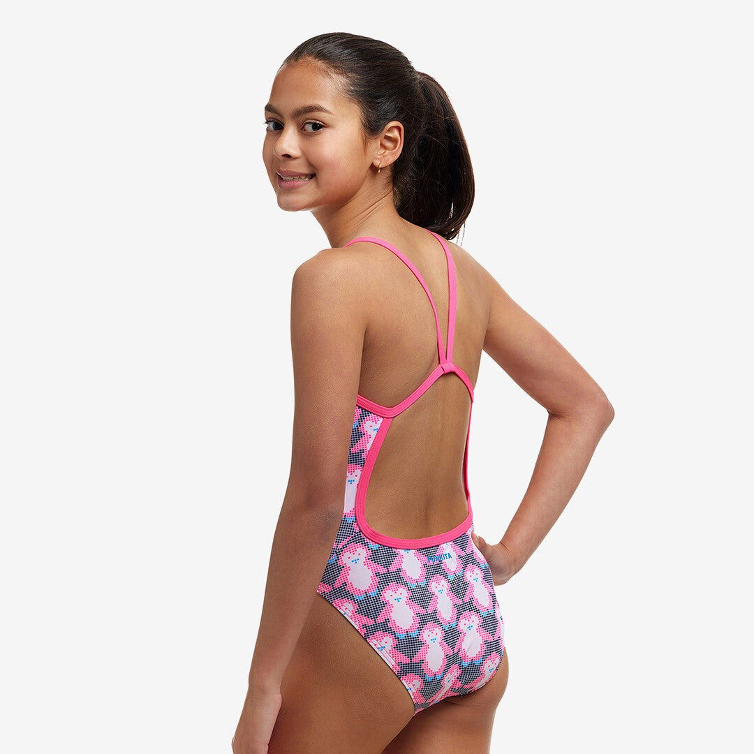 Girl's Single Strap One Piece- Pen Guy