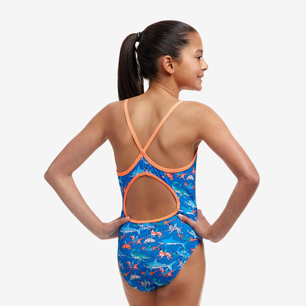 Girl's Diamond Back One Piece- Fin Swimming