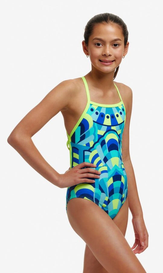 Girl's Strapped In One Piece - Cirque du Swim