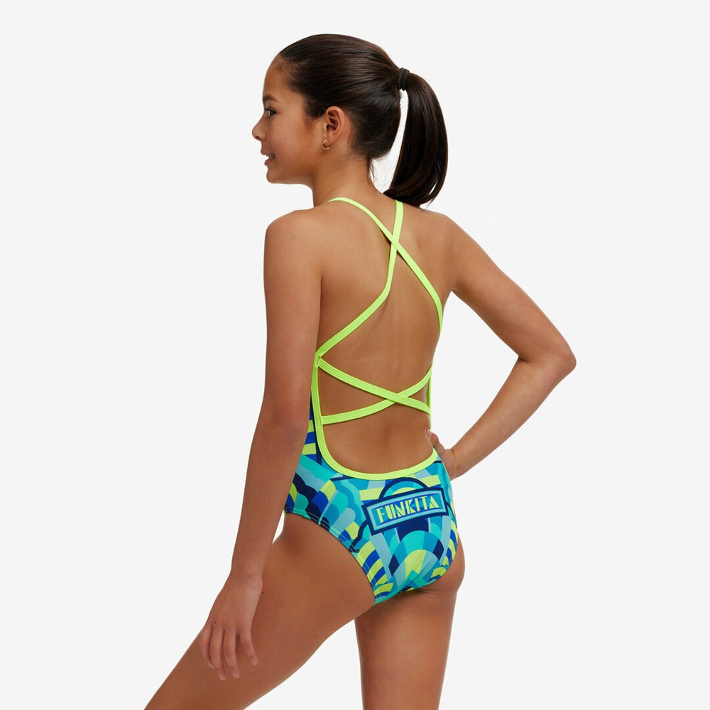 Girl's Strapped In One Piece - Cirque du Swim
