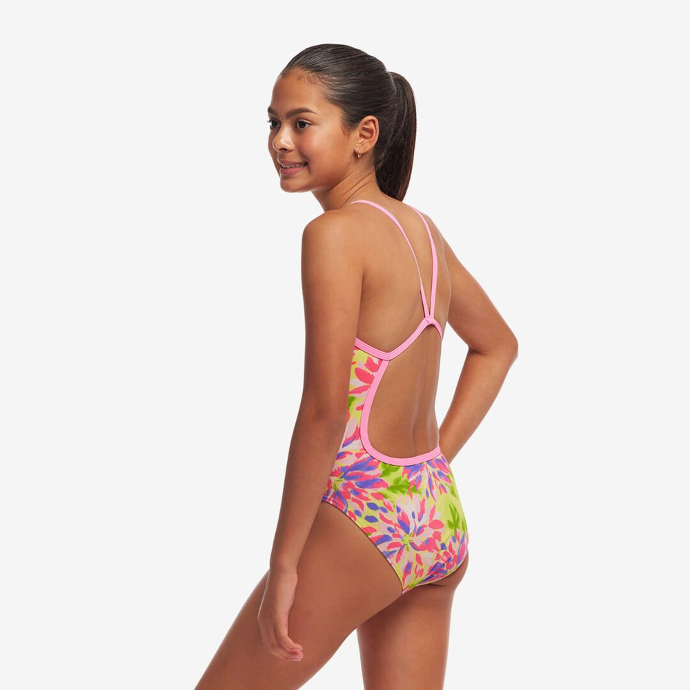 Girl's Single Strap One Piece- Spring Sun
