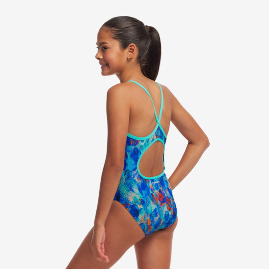 Girl's Diamond Back One Piece- Paint Press