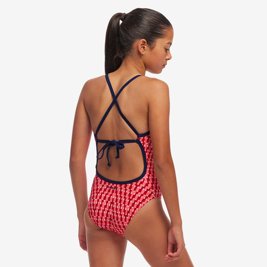Girl's Tie Me Tight One Piece - Red Head