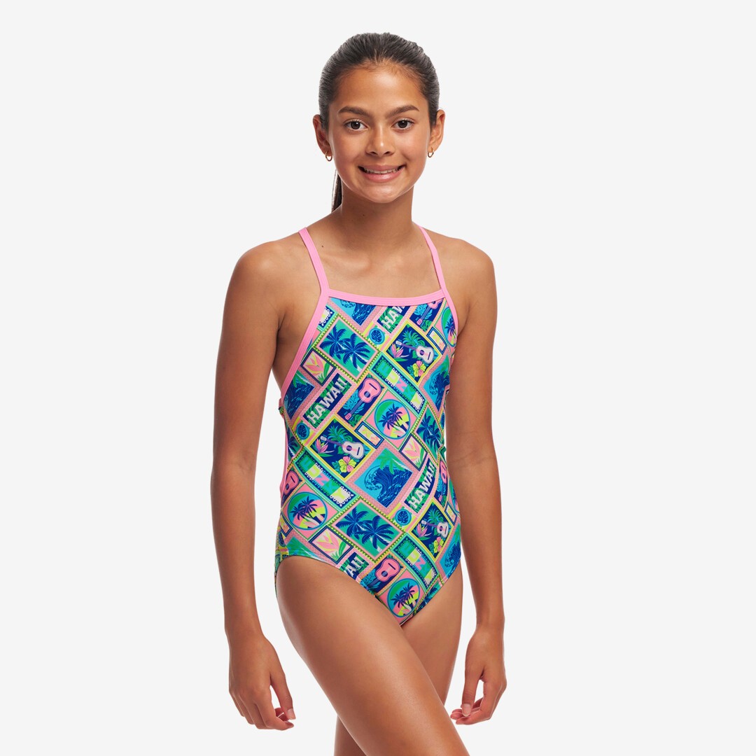Girl's Tie Me Tight One Piece - Ukule Babe
