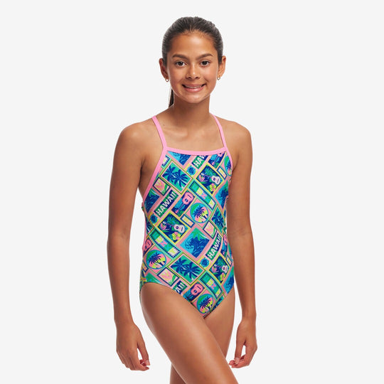 Girl's Tie Me Tight One Piece - Ukule Babe