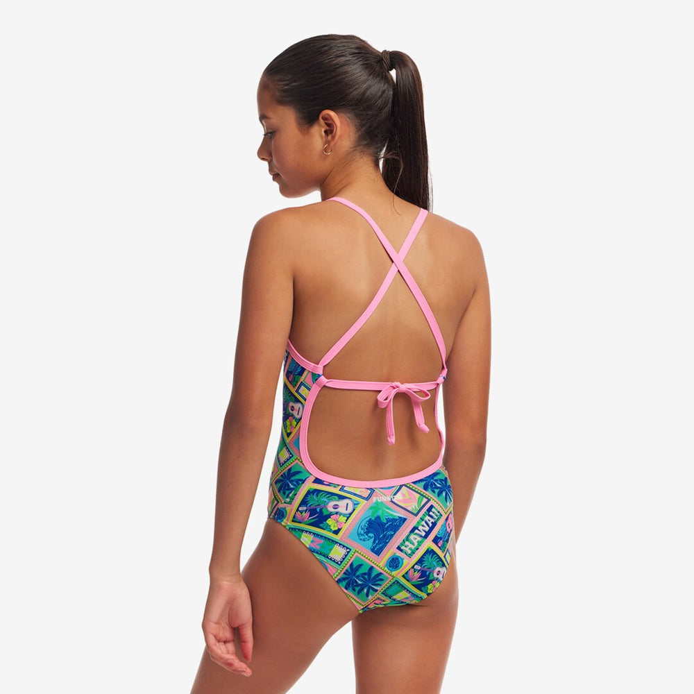 Girl's Tie Me Tight One Piece - Ukule Babe