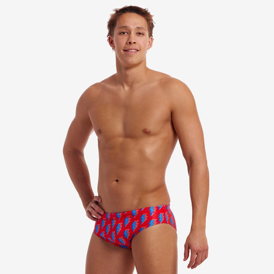 Men's Classic Briefs- Hot Volt