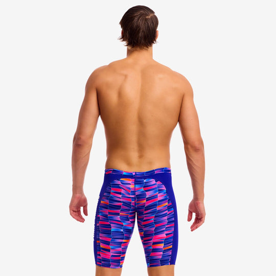 Men's Training Jammers- Warped Waves