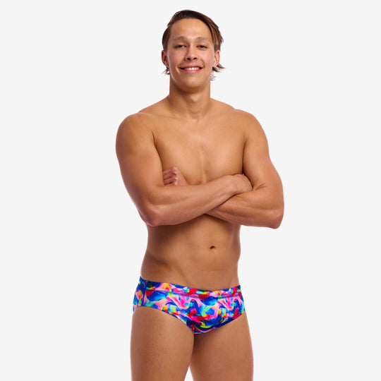 Men's Classic Briefs- Wet Wave