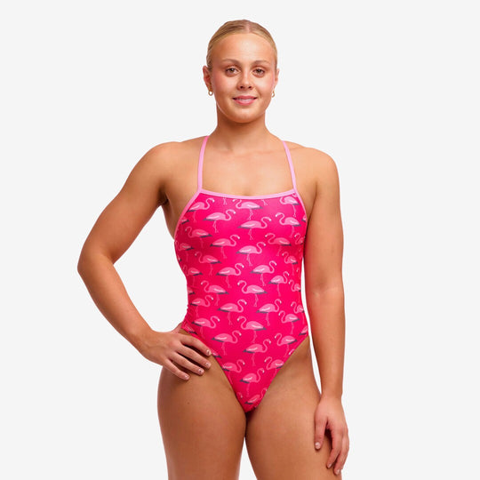 Strapped In One Piece- Flaming Go Gos