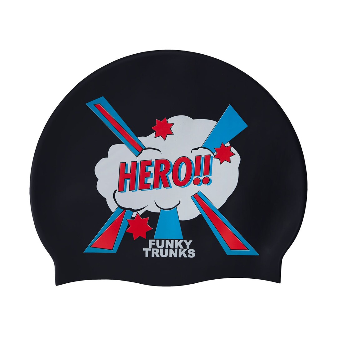 Silicone Swim Cap-Big Funky Hero