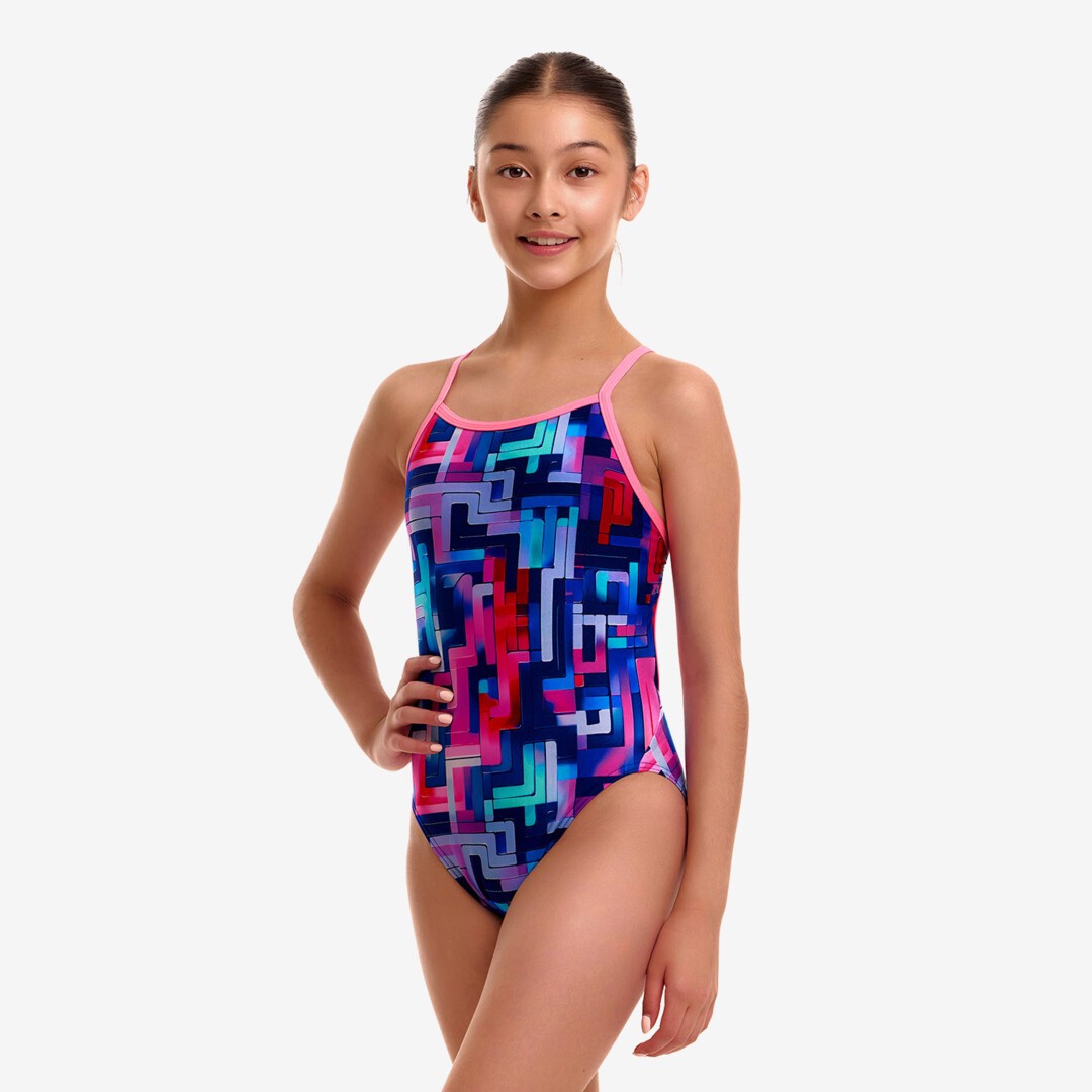 Girl's Single Strap One Piece- You Tubey