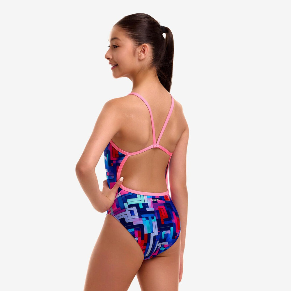 Girl's Single Strap One Piece- You Tubey