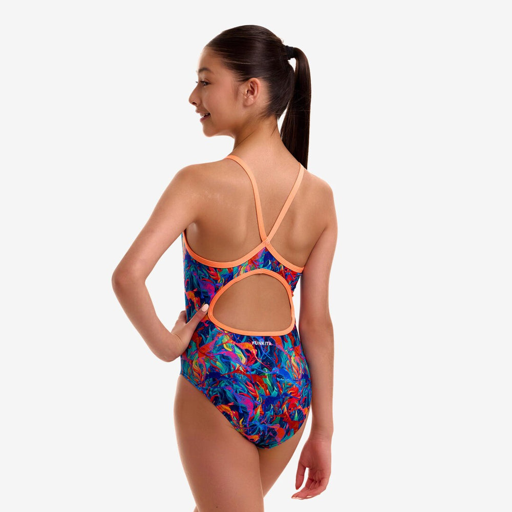 Girl's Diamond Back One Piece- Weedy One