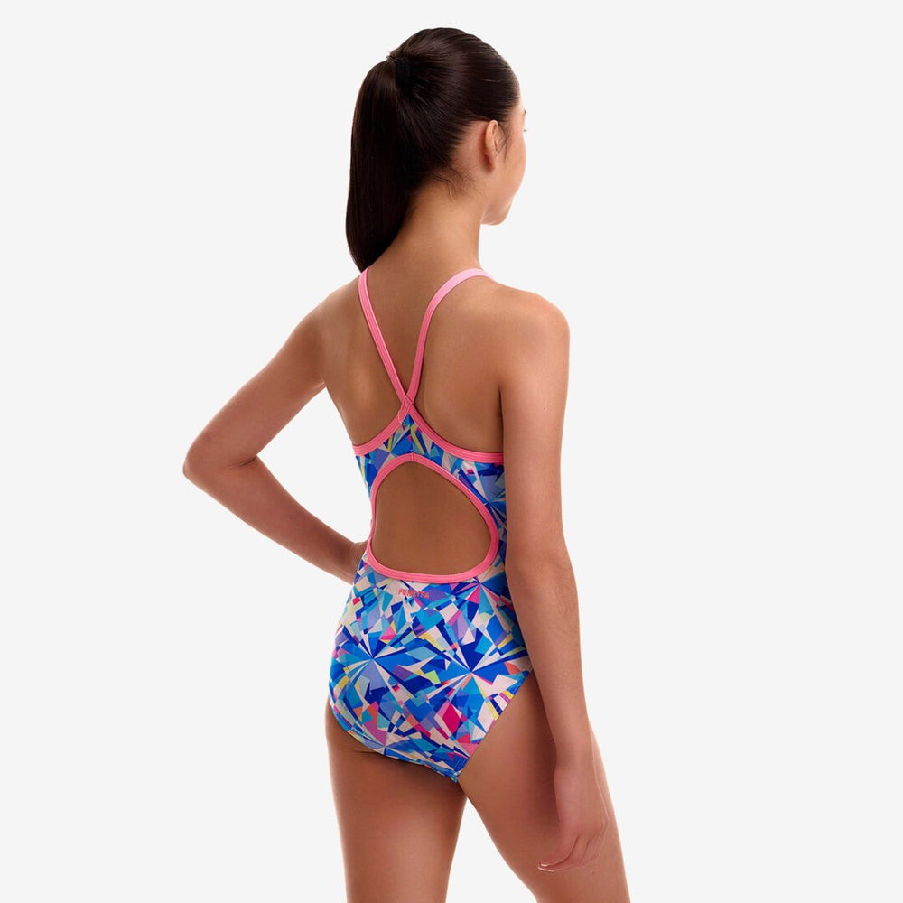 Girl's Diamond Back One Piece- Crystal Mess