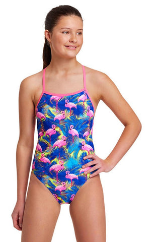 Girl's Strapped In One Piece - Mingo Magic