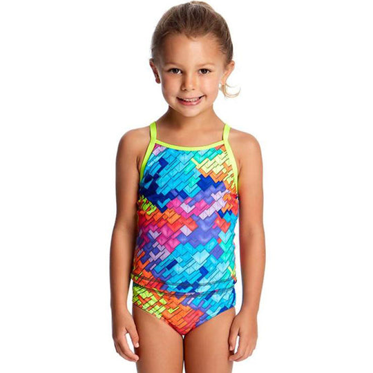 Girls Toddler Tankini & Brief- Layer Cake