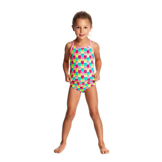 Girls Toddler Tankini & Brief- Minty Mittens