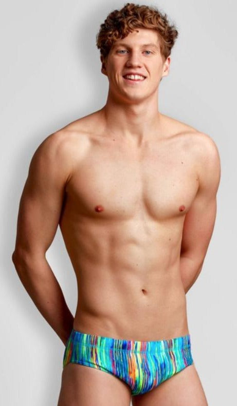Men's Classic Briefs- Dripping Paint