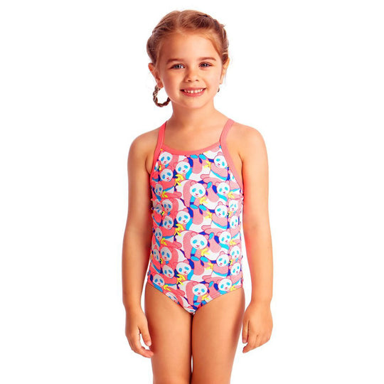 Eco Tankini & Brief Two Piece- Pink Panda
