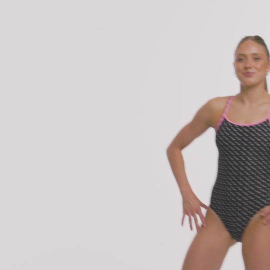 Diamond Back One Piece- Be Positive