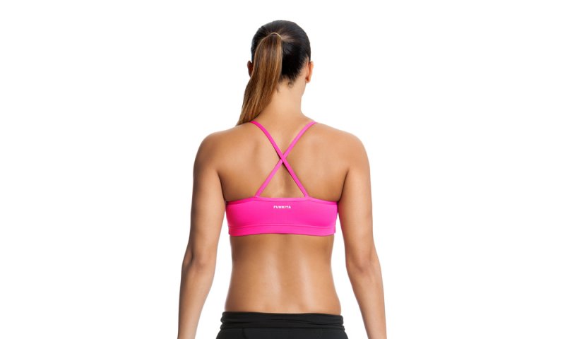 Ladies Crop Top- Pink Feline Fever