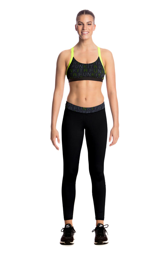 Ladies Meshed Up 7/8 Tight- Binary Babe