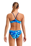 Girl's Racerback Two Piece - Bashed Blue
