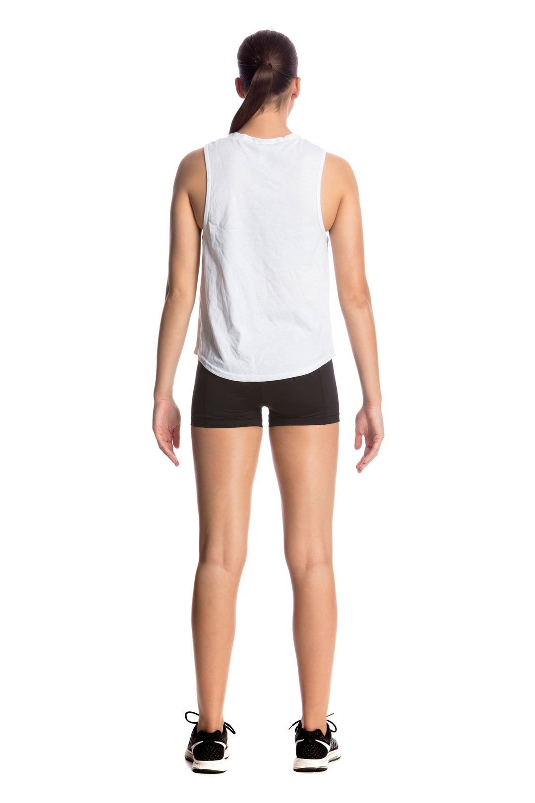 Ladies Hank The Tank Top Top- White Scribble
