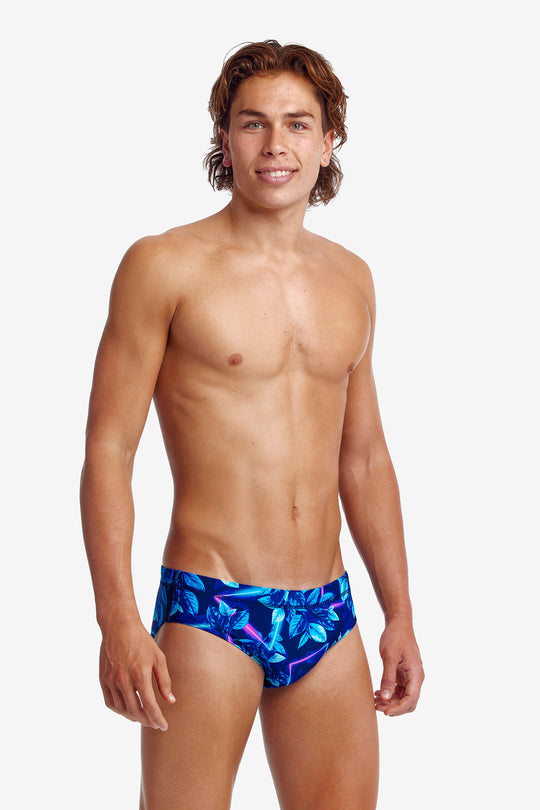 Men's Classic Briefs- Laser Leaf