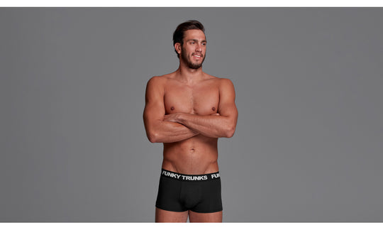 Men's Underwear Trunks- Black Attack