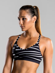 Ladies Bondage Crop Top- Black Bondage