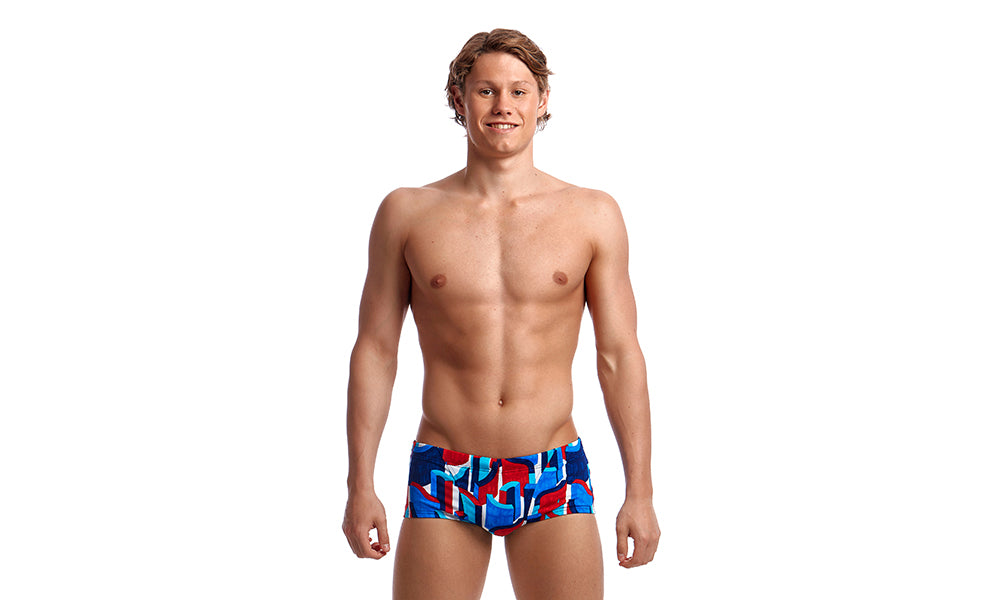 Men's Classic Trunks- Block Rock