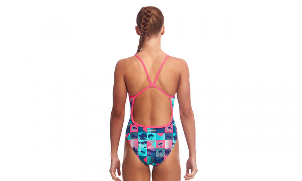 Girl's Single Strap One Piece- Club Tropicana
