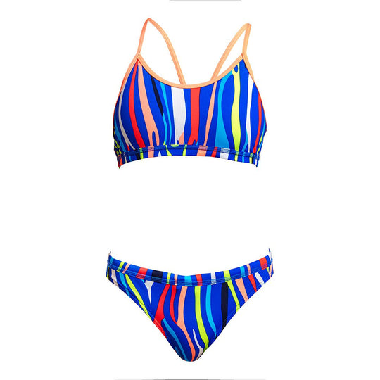 Girl's Racerback Two Piece - Raw Hide