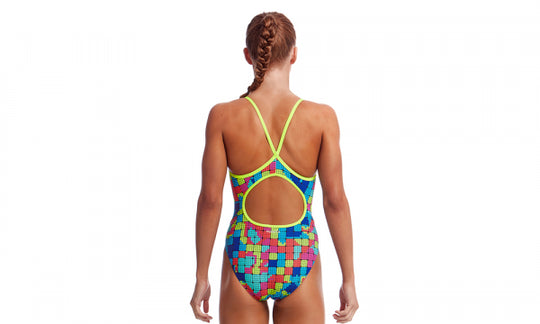 Girl's Diamond Back One Piece- Heat Map