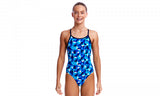 Girl's Diamond Back One Piece- Ice Fortress