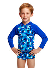 Boys Toddler Zippy Rash Vest- Ice Fortress