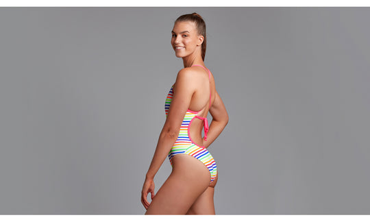 Tie Me Tight One Piece - Light Stripes