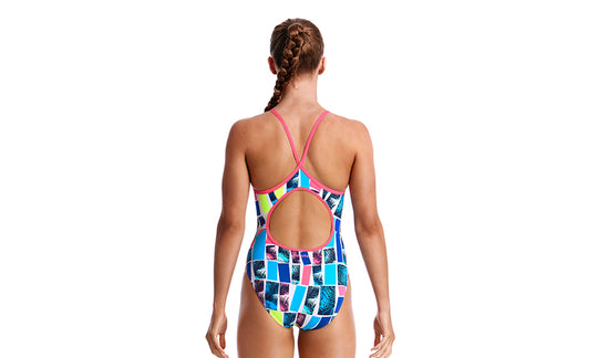 Girl's Diamond Back One Piece- Palm Bar