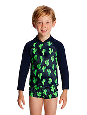Boys Toddler Zippy Rash Vest- Prickley Pete